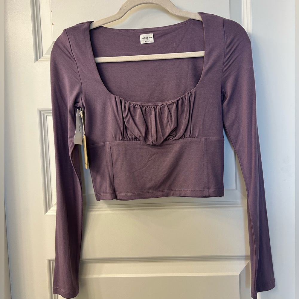 Wilfred (Aritzia) purple long sleeve